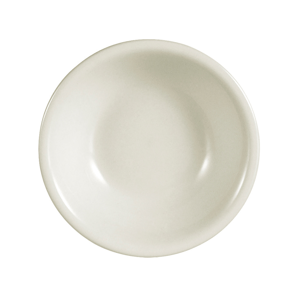CAC China REC-11 REC American White Stoneware Rolled Edge Fruit Dish 5 oz.4 3/4" - 3 dozen