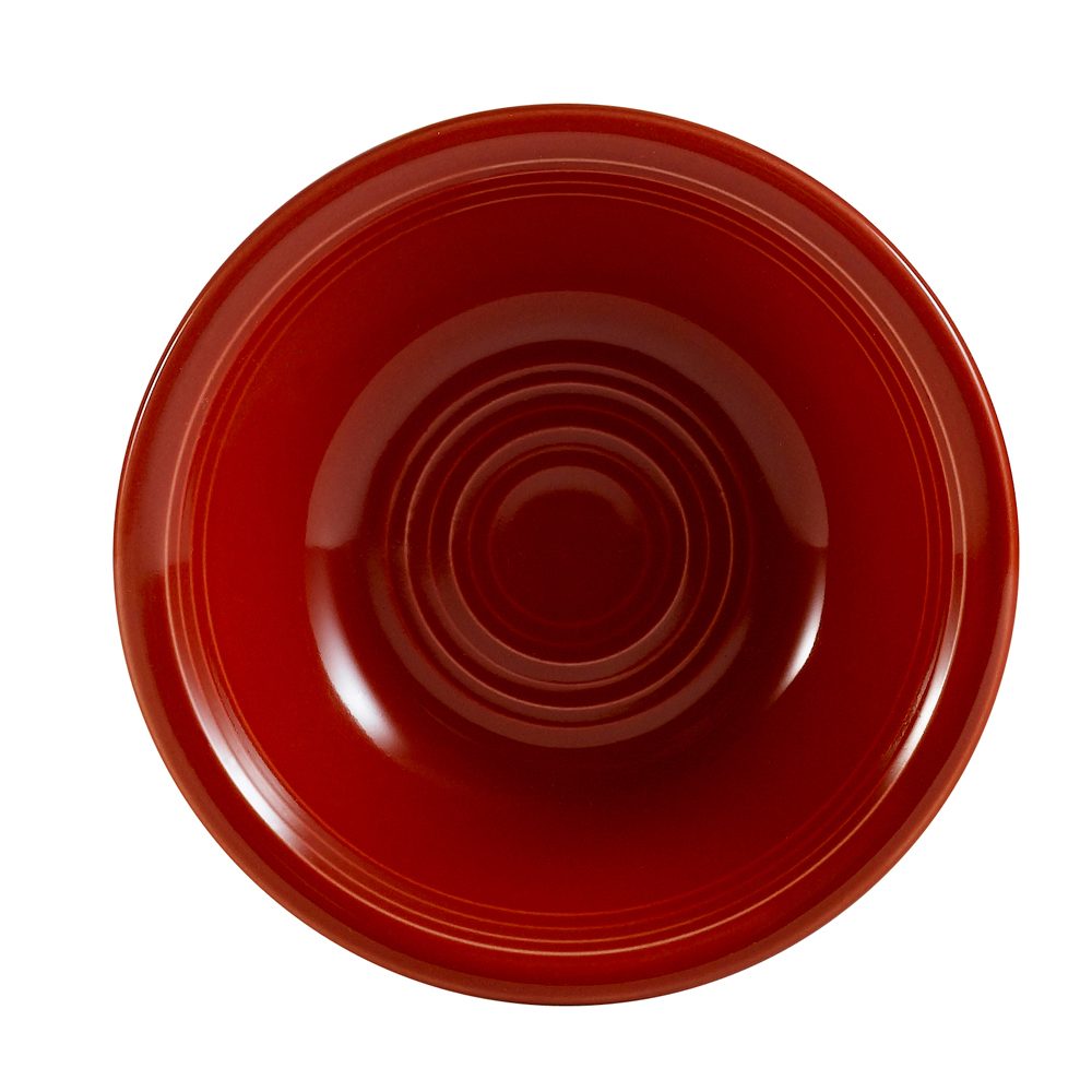 CAC China TG-32-R Tango Red Porcelain Fruit Dish 3.5 oz., 4 1/2"  - 3 dozen