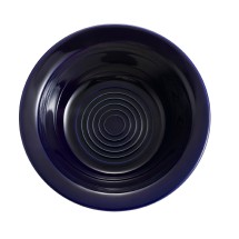 CAC China TG-10-CBU Tango Embossed Porcelain Cobalt Blue Grapefruit Dish 13 oz., 6 5/8&quot;  - 3 dozen