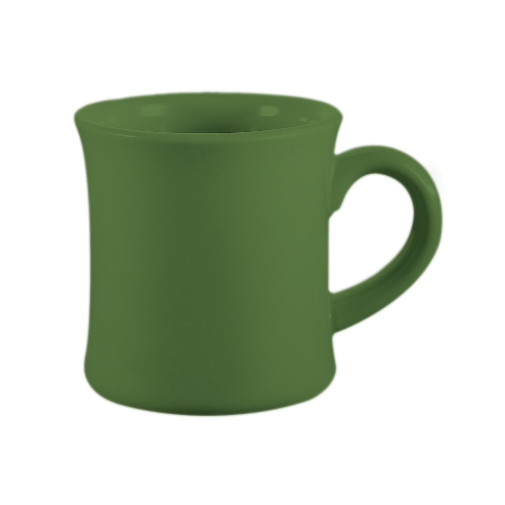 CAC China HAR-75-G Green Hartford Mug 7.5 oz., 3 1/4" - 3 dozen