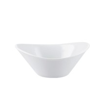 CAC China JEL-6 Super White Porcelain Jelly/Sauce Dish, 11 oz., 6-1/2&quot;  - 3 dozen