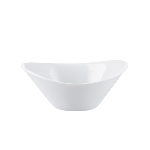 CAC China JEL-6 Super White Porcelain Jelly/Sauce Dish, 11 oz., 6-1/2"  - 3 dozen