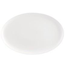 CAC China MX-CP91 Catering Collection Kristen Super White Coupe Oval Platter 20&quot;  - 4 pcs