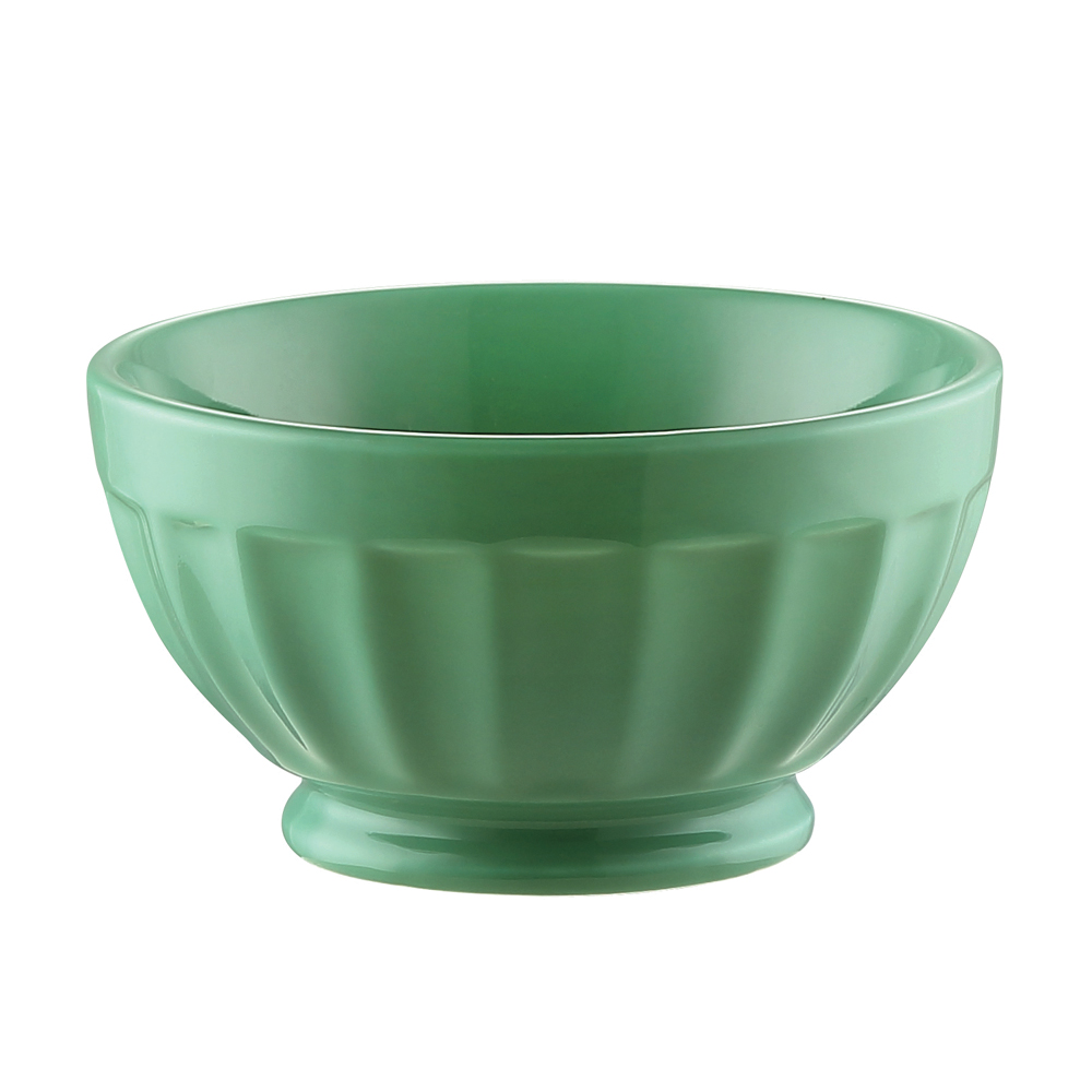 CAC China LTE-B5-G RCN Specialty Green Latte Bowl 18 oz., 5 1/4" - 3 dozen
