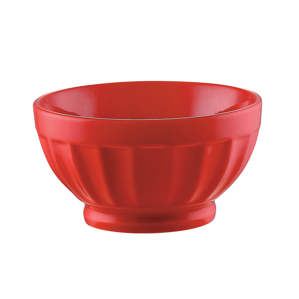 CAC China LTE-B5-R RCN Specialty Red Latte Bowl 18 oz., 5 1/4"  - 3 dozen