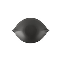 CAC China RFR-LFD12 Rainforest Dark Green Porcelain Leaf Dish 13.5 oz., 10 5/8"  - 1 dozen