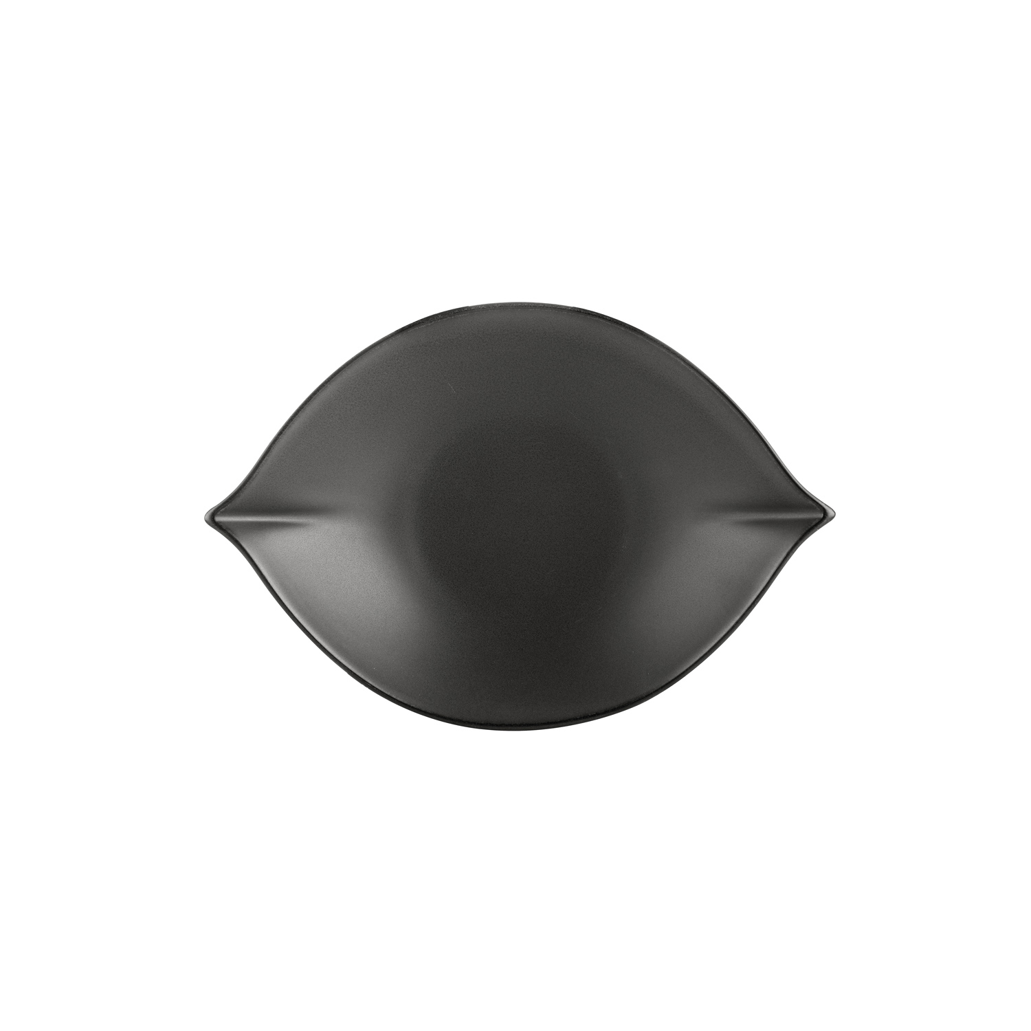 CAC China RFR-LFD12 Rainforest Dark Green Porcelain Leaf Dish 13.5 oz., 10 5/8"  - 1 dozen