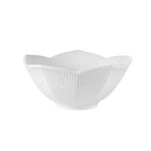 CAC China LTB-6 RCN Specialty White Porcelain Lotus Bowl 16 oz., 6 1/2&quot; - 3 dozen