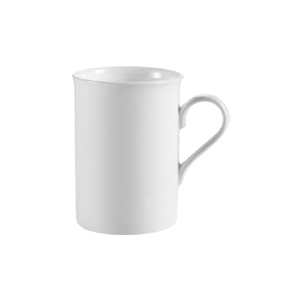 CAC China RCN-17 Clinton Super White Porcelain Mug 10 oz., 3"  - 3 dozen