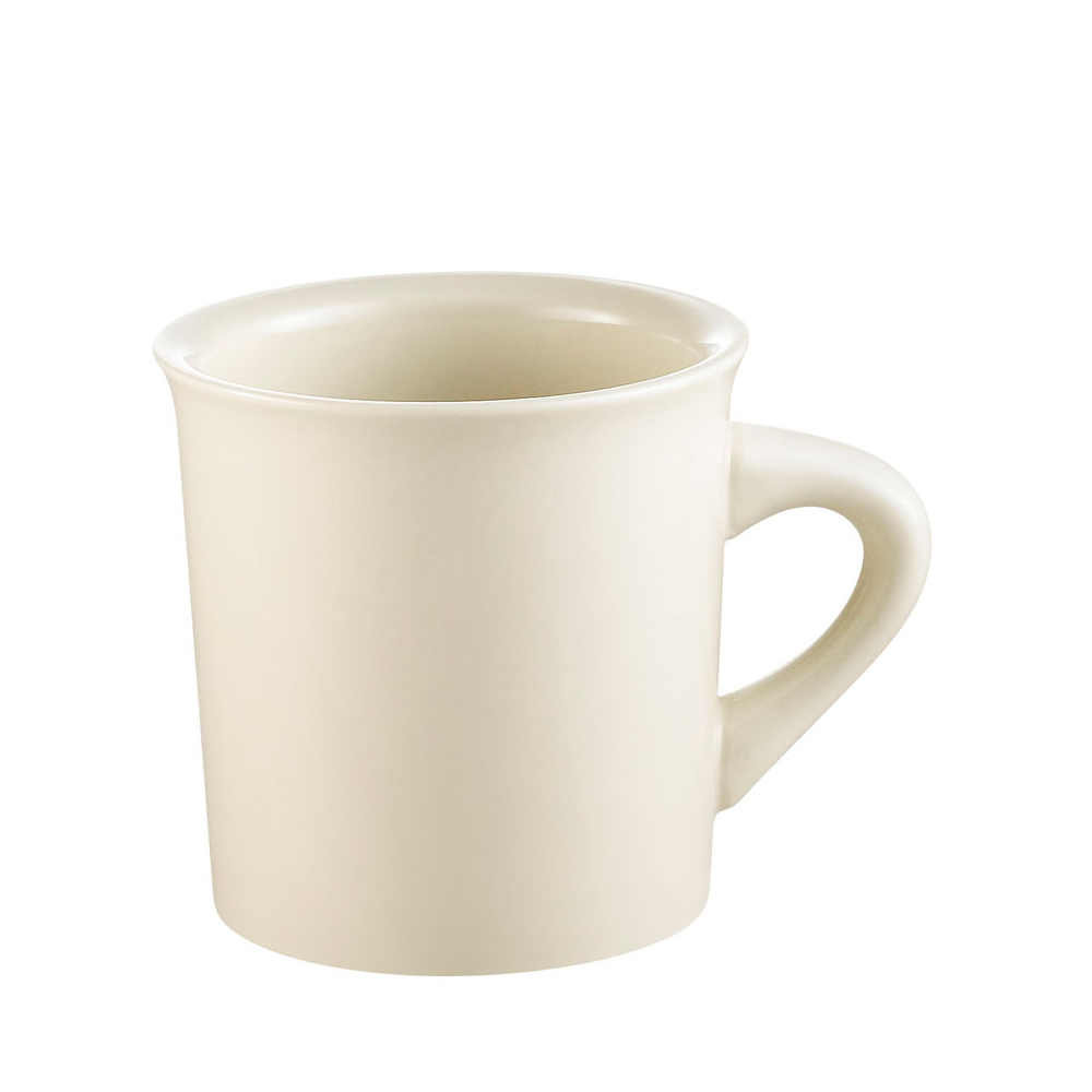 CAC China REC-38 American White Stoneware Mug 8 oz., 3 3/8" - 3 dozen