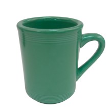 CAC China TG-17-G Tango Embossed Porcelain Green Mug 8 oz., 3 1/4&quot;  - 3 dozen