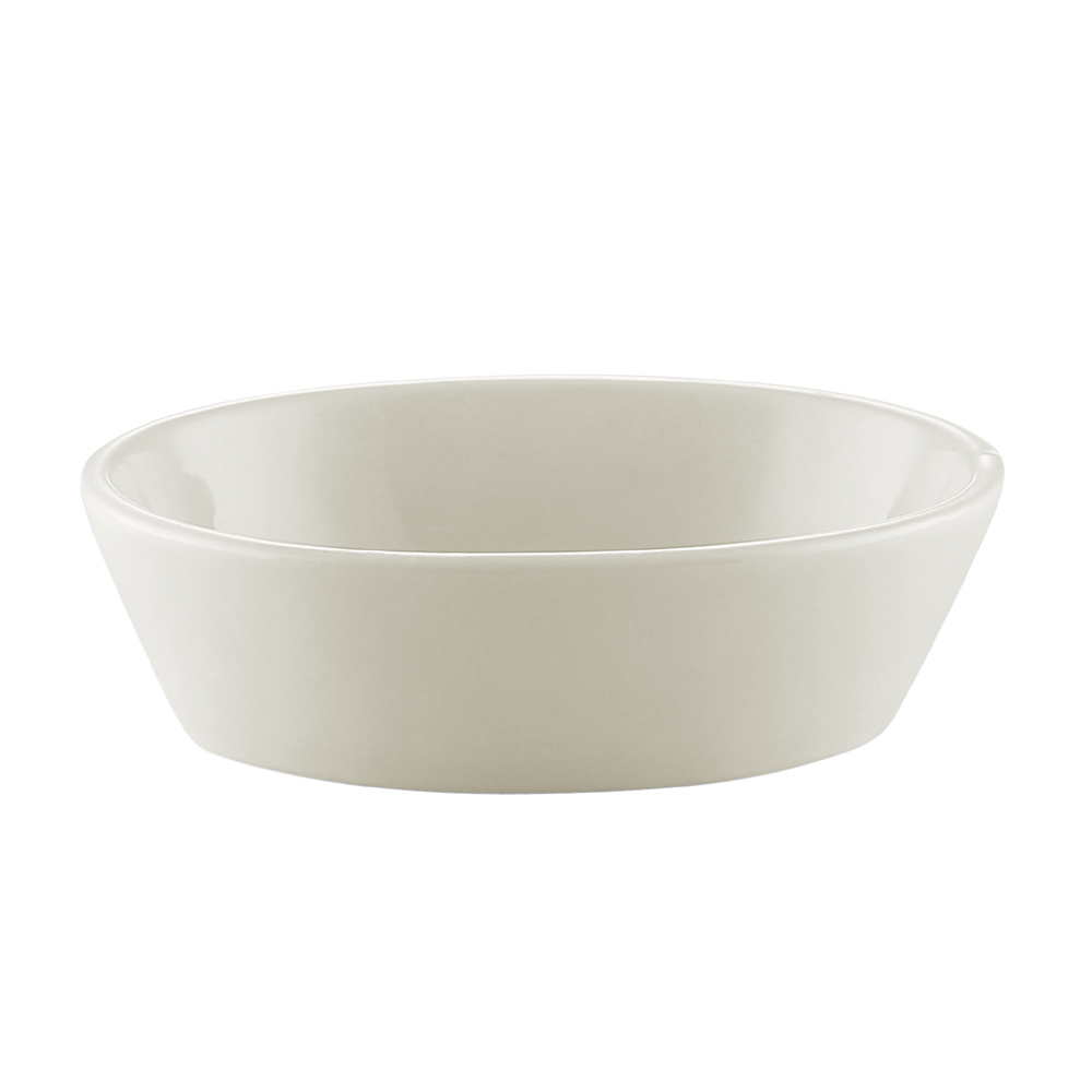 CAC China BKW-16 American White Oval Baking Dish 15 oz., 6 3/4" - 3 dozen