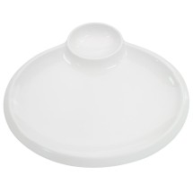 CAC China TRY-OV12 Party Collection Bone White Porcelain Oval Platter 12&quot;  - 1 dozen