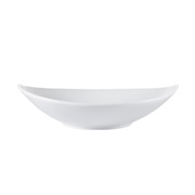 CAC China RCN-OW9 RCN Specialty Super White Porcelain Oval Platter 15 oz., 9&quot;  - 2 dozen