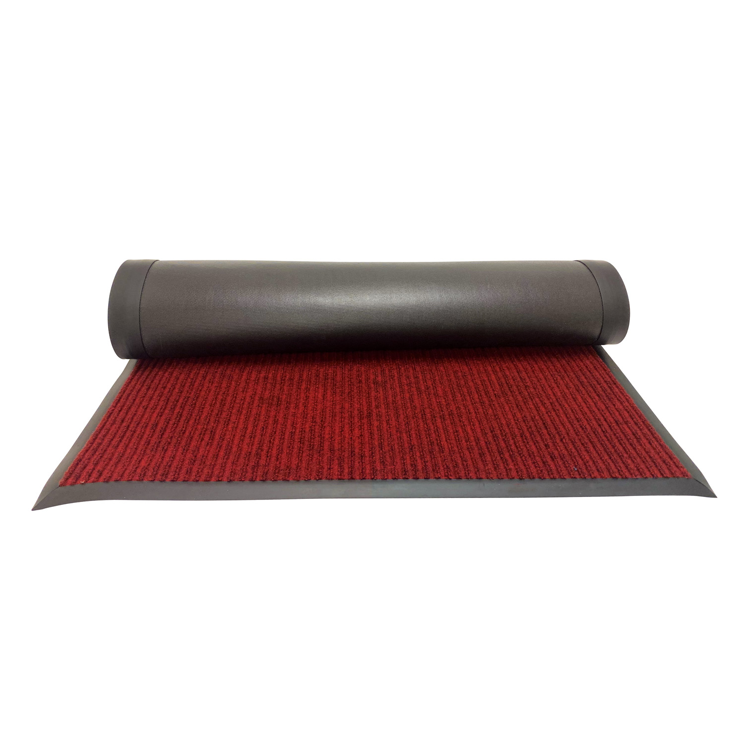CAC China PMAT-103BY Burgundy Carpet Floor Mat with Vinyl Back 10" x 3"
