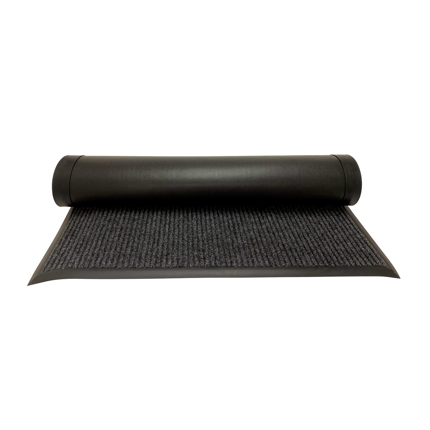 CAC China PMAT-103CH Charcoal Carpet Floor Mat with Vinyl Back 10" x 3"
