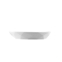 CAC China ART-110 Art Deco Bone White Porcelain Pasta Bowl 60 oz., 11 1/4&quot; - 1 dozen