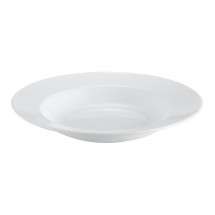 CAC China EVT-120 Everest Bone White Porcelain Pasta Bowl 26 oz., 12" - 1 dozen