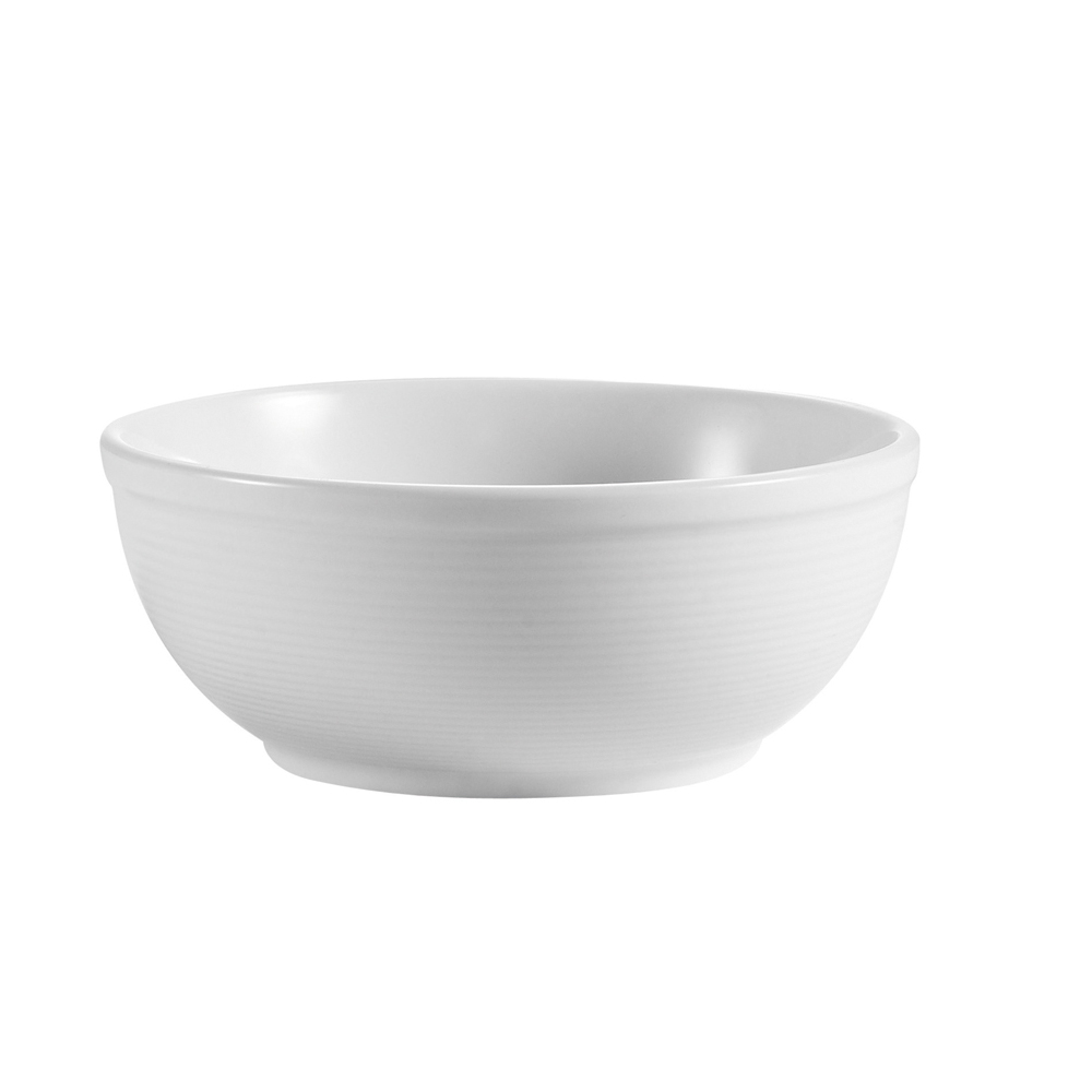 CAC China HMY-18 Harmony Super White Porcelain Pasta Salad Bowl 16 oz., 5 7/8" - 3 dozen