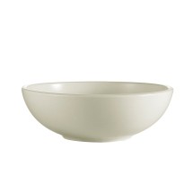 CAC China REC-80 American White Stoneware Pasta Salad Bowl 25 oz., 7 1/2" - 2 dozen