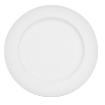 CAC China HMY-16 Harmony Super White Porcelain Plate 10 1/2&quot; - 1 dozen