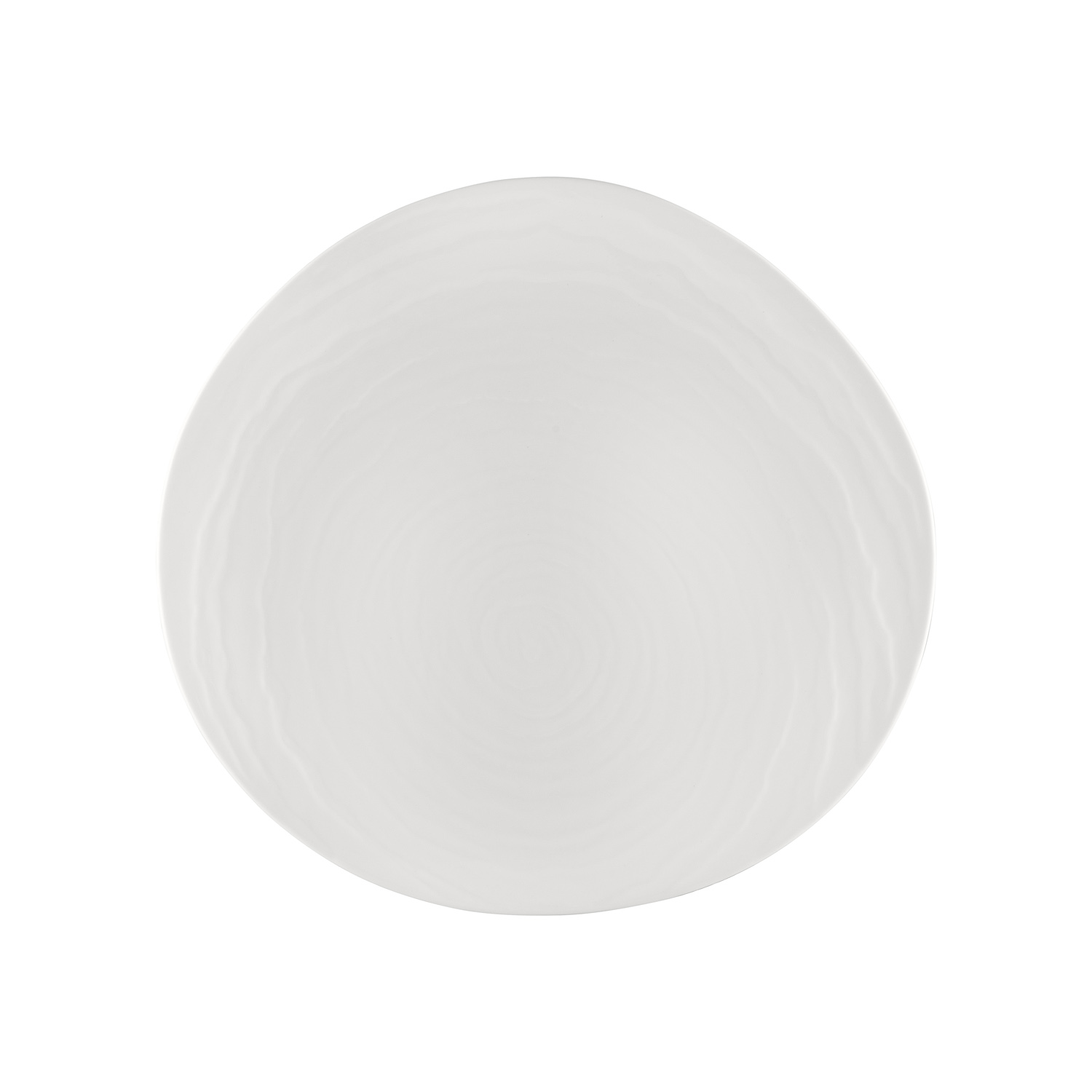 CAC China BHM-16 Bahamas Bone White Porcelain Plate 10 3/4" - 1 dozen