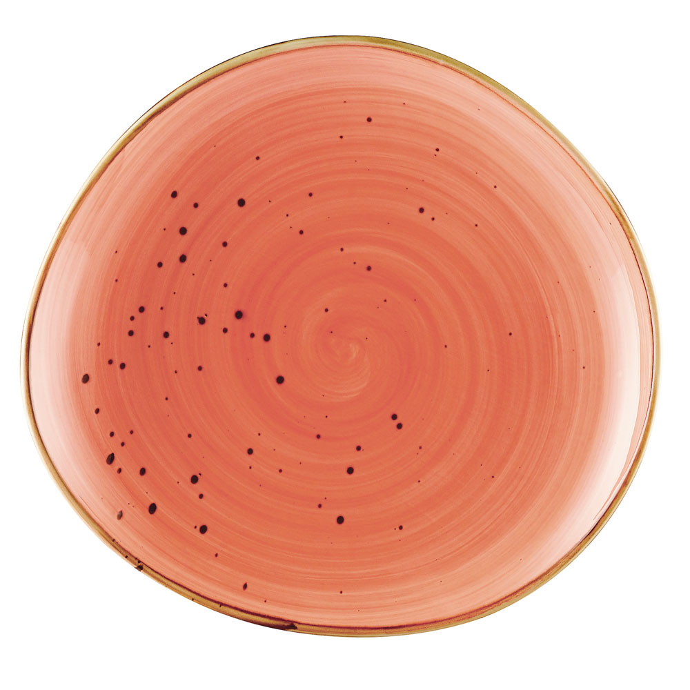 CAC China TUS-16-CRL Tucson Porcelain Coral Plate 10 3/8"  - 1 dozen