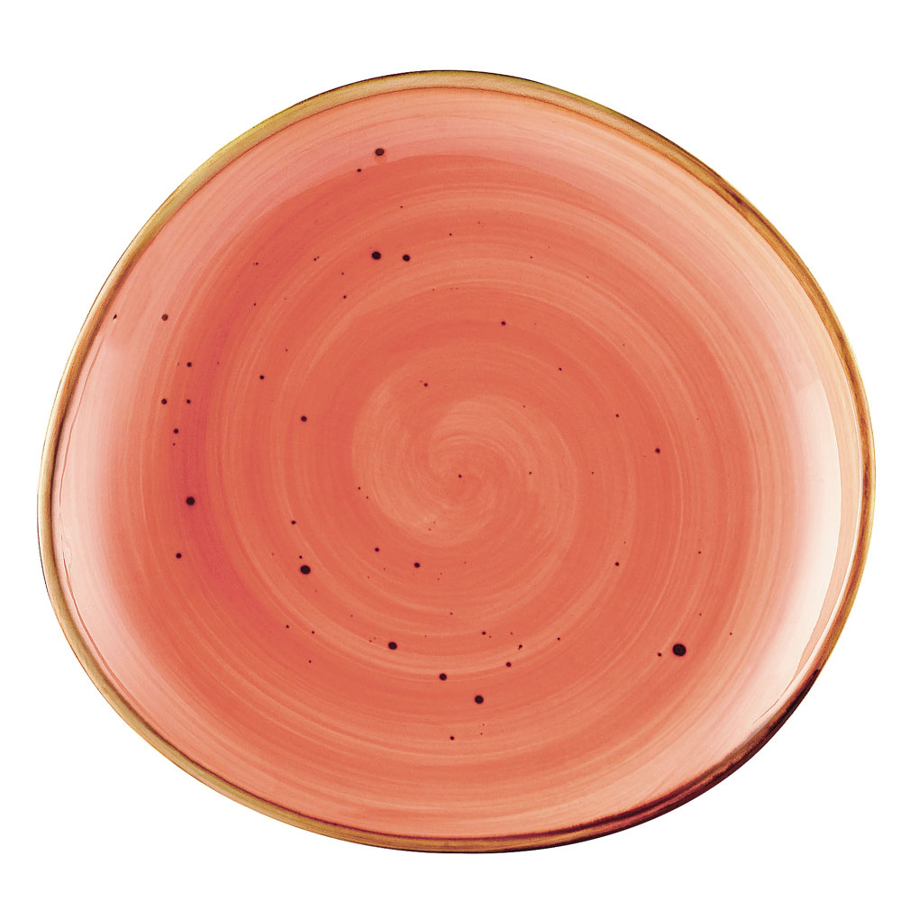 CAC China TUS-8-CRL Tucson Porcelain Coral Plate 8 1/4" - 3 dozen