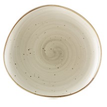CAC China TUS-21-BGE Tucson Porcelain Beige Desert Plate 12 1/4&quot;  - 1 dozen