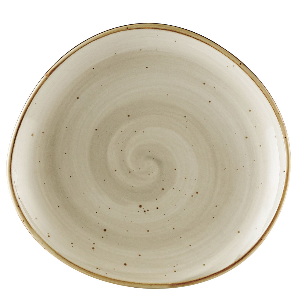 CAC China TUS-8-BGE Tucson Porcelain Desert Beige Plate 8 1/4" - 3 dozen
