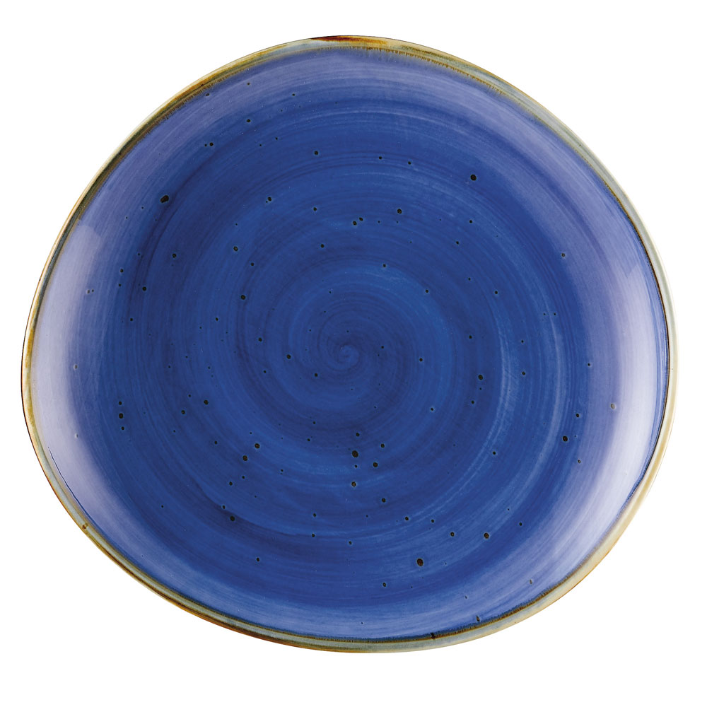 CAC China TUS-16-BLU Tucson Porcelain Starry Night Blue Plate 10 3/8"  - 1 dozen