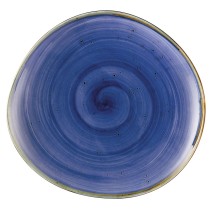 CAC China TUS-21-BLU Tucson Porcelain Starry Night Blue Plate 12 1/4&quot;  - 1 dozen