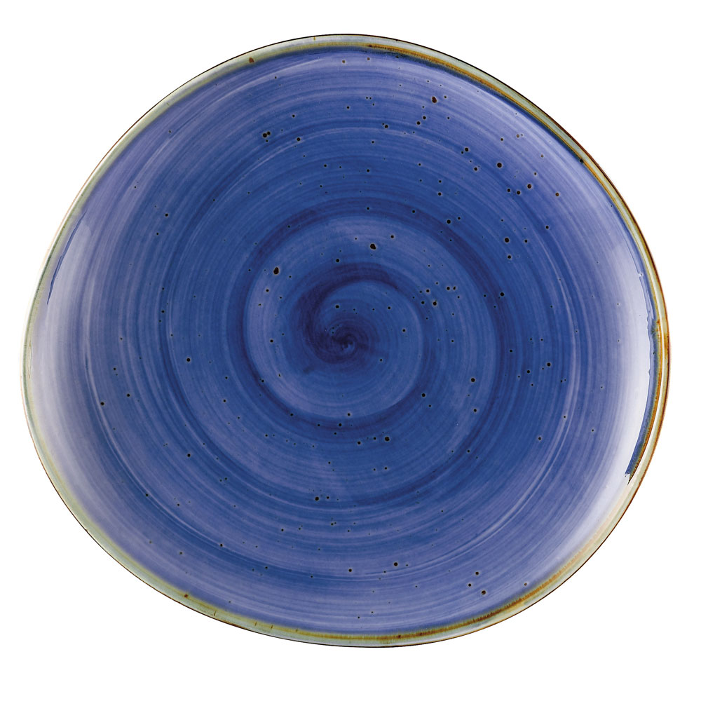CAC China TUS-21-BLU Tucson Porcelain Starry Night Blue Plate 12 1/4"  - 1 dozen