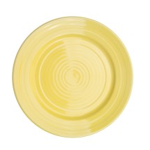 CAC China TG-21-SFL Tango Embossed Porcelain Sunflower Plate 12&quot;  - 1 dozen
