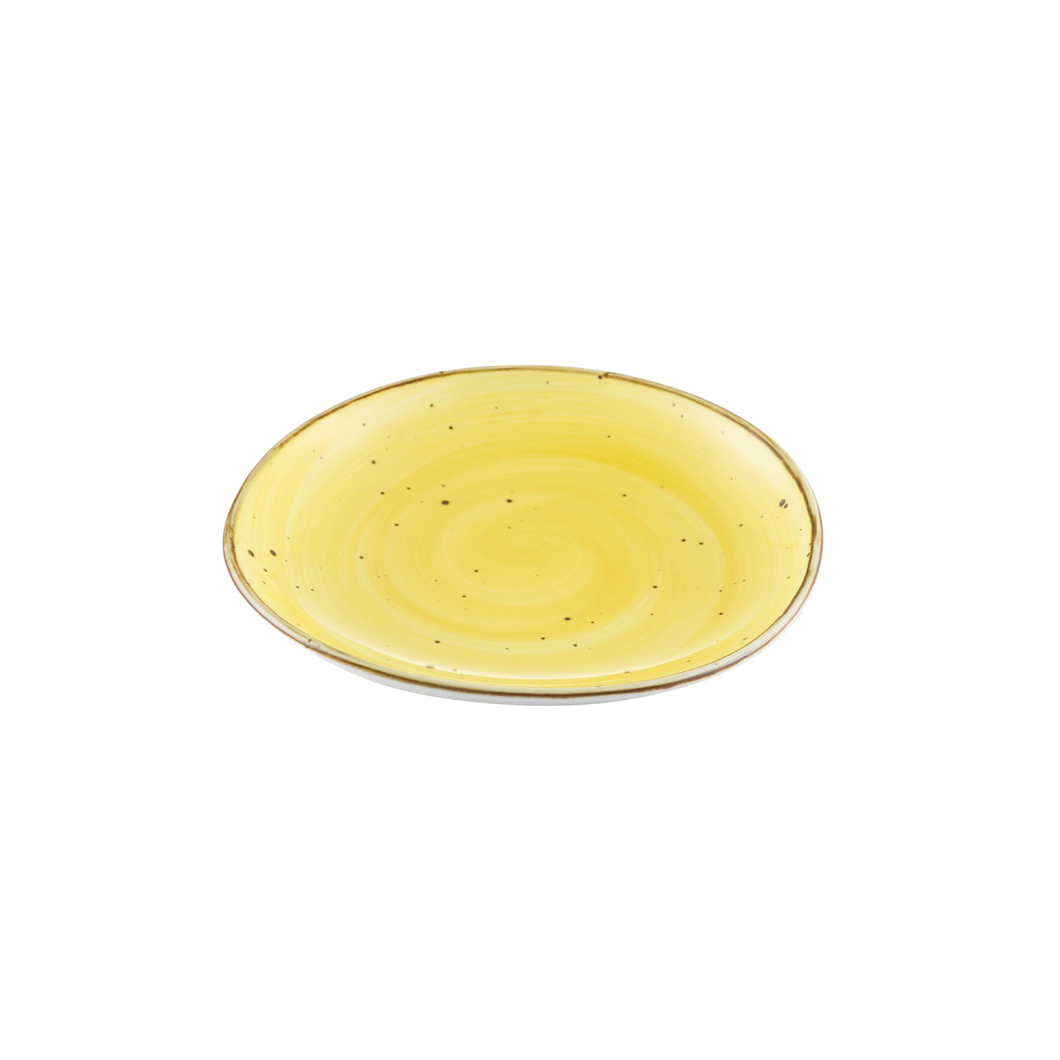 CAC China TUS-6-SFL Tucson Porcelain Sunflower Plate 6 3/8"  - 3 dozen