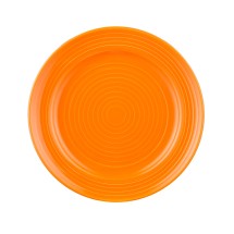 CAC China TG-6-TNG Tango Embossed Porcelain Tangerine Plate 6 1/2&quot;  - 3 dozen