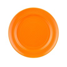 CAC China TG-7-TNG Tango Embossed Porcelain Tangerine Plate 7 1/2&quot;  - 3 dozen