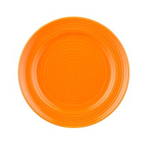 CAC China TG-8-TNG Tango Embossed Porcelain Tangerine Plate 9&quot; - 2 dozen