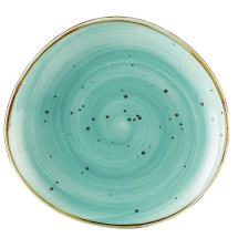 CAC China TUS-6-TQS Tucson Porcelain Turquoise Plate 6 3/8"  - 3 dozen