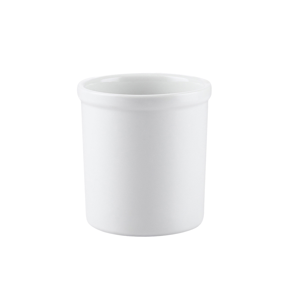 CAC China JAR-38 Super White Porcelain Pot 4-3/4"Dia. - 8 pcs