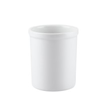 CAC China JAR-40 Super White Porcelain Pot 42-1/4 oz., 5&quot;Dia. - 8 pcs