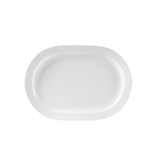 CAC China RCN-RP82 RCN Specialty Super White Porcelain Rectangular Platter 12 1/2"  - 1 dozen