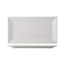 CAC China NGA-51 Niagara Bone White Porcelain Rectangular Platter 14 3/4"  - 1 dozen
