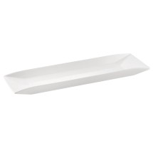 CAC China MX-RT91 Catering Collection Super White Porcelain Rectangular Platter 19 3/4&quot;  - 6 pcs