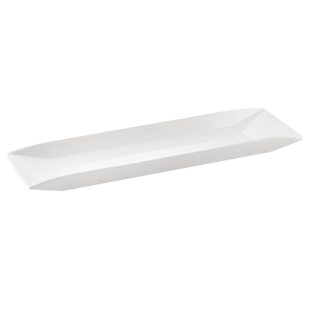 CAC China MX-RT91 Catering Collection Super White Porcelain Rectangular Platter 19 3/4"  - 6 pcs