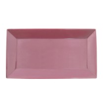 CAC China KC-51-PLM Color Arts Stoneware Plum Rectangular Platter 14 1/2" - 1 dozen