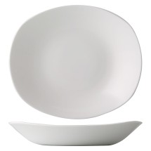 CAC China EVT-BT8 Everest Bone White Porcelain Rectangular Salad Bowl 20 oz., 8 3/4" - 2 dozen