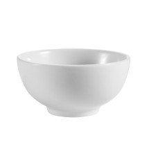 CAC China CN-4 Accessories Super White Porcelain Rice Bowl 8.5 oz., 4 1/2&quot; - 3 doz
