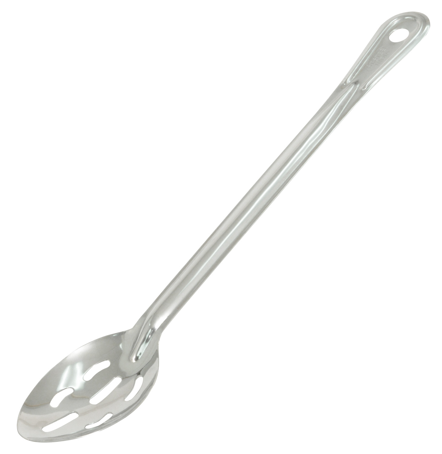 CAC China SBHL-11 Slotted Stainless Steel Basting Spoon 1.2mm 11"