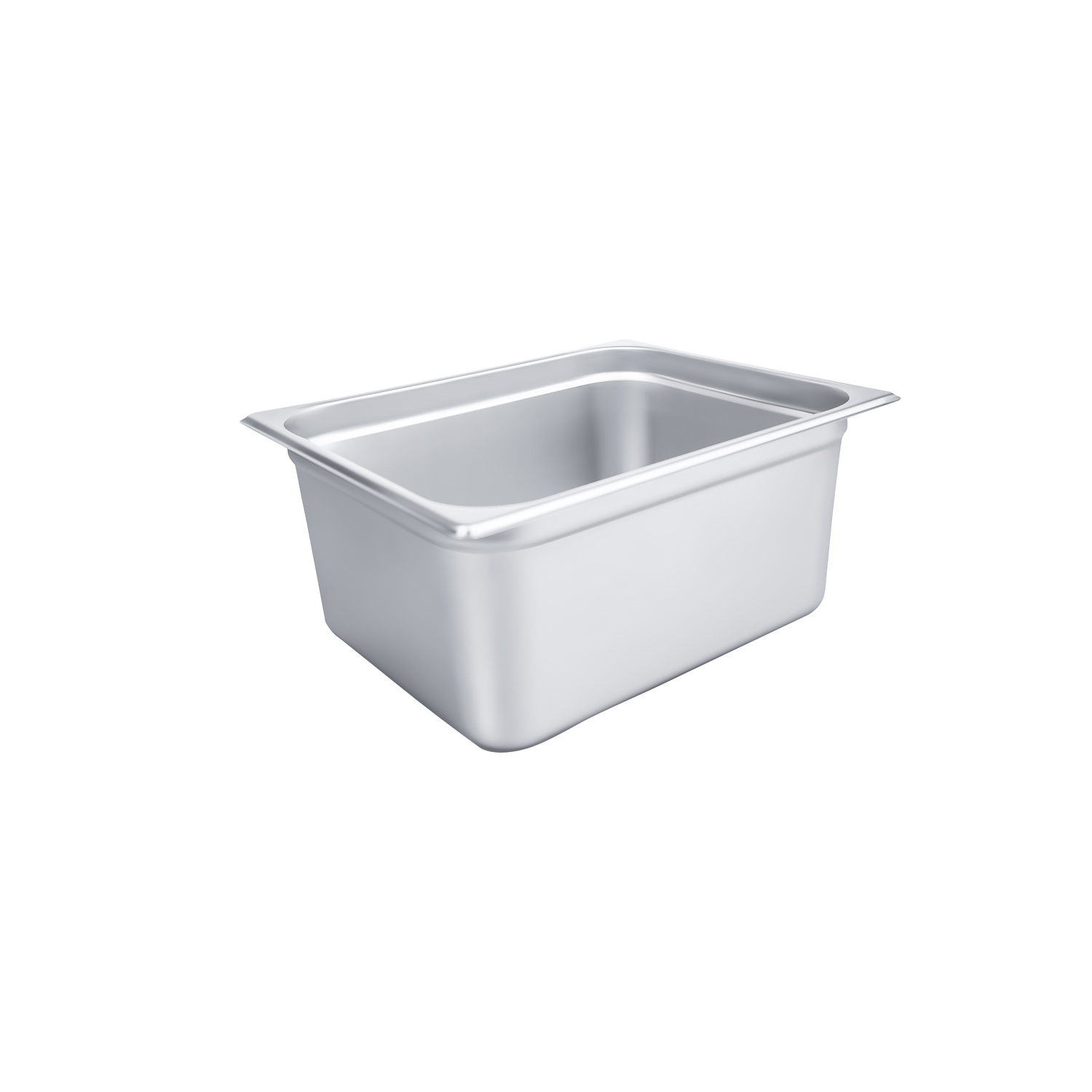 CAC China STPH-22-6 Half Size Anti Jam 22-Gauge Stainless Steel Steam Pan 6"